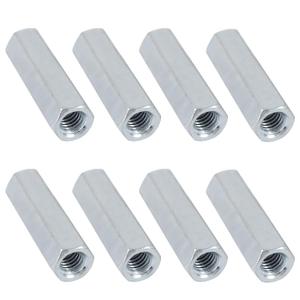 Bueyfolt Coupling Nuts, 1/2"-13 x 1-3/4", Zinc-Plated Steel Rod Coupling Nuts 1/2 in.-13 TPI, 20-Pack
