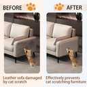 2 x Cat Scratch Furniture Protector - Couch Protector from Cat Claws, Anti-Scratch Leather Sofas Protection, Easy to Remove & No Trace, 8 Pack