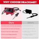 Cordless Soldering Iron Station for Milwaukee 18V Battery, Temperature Adjustable, Auto Sleep & Low Voltage Protection, C/F Conversion, OLED Digital Display, Lead-Free Solder (Tool Only)