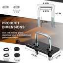 Cenipar Hitch Tightener Anti-Rattle Stabilizer for 1.25" and 2" Hitches Used in Heavy Duty Steel Trailer,Hitch Tightener Clamp Eliminating Rocking Instability(2 Packs)