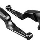 NICECNC Black Brake Clutch Levers Compatible with Harley Street Glide FLHX 2017-2020,Road King FLHR 2017-2020,Electra Glide Ultra Classic,Fits '17-'20 Touring and '19-'20 Trike Models