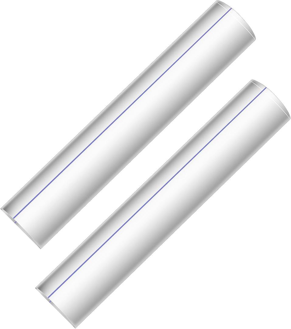 Chunful 2 Pcs 2X Magnifying Ruler Bar for Reading, 6 Inch Line Magnifier with Sliding Markers for Reading Small Prints, Bible, Books, Instructions, Cross Stitch Patterns and Small Print (Blue Line)