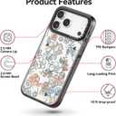 Bouvardia for iPhone 17 Pro Case, Cute Girly Design for Women, Shockproof & Aesthetic, Floral Theme - Flowers in Bloom