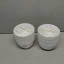 Trendables Premium Trend White Plastic Bowls, Disposable Food Grade Plastic Bowls - 40 Pack (24 oz. (Bowl))