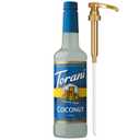 Torani Sugar Free Coffee Syrup, Coconut Flavored Syrup for Drinks, Zero Calorie, Pump Included, 25.4 Fl Oz