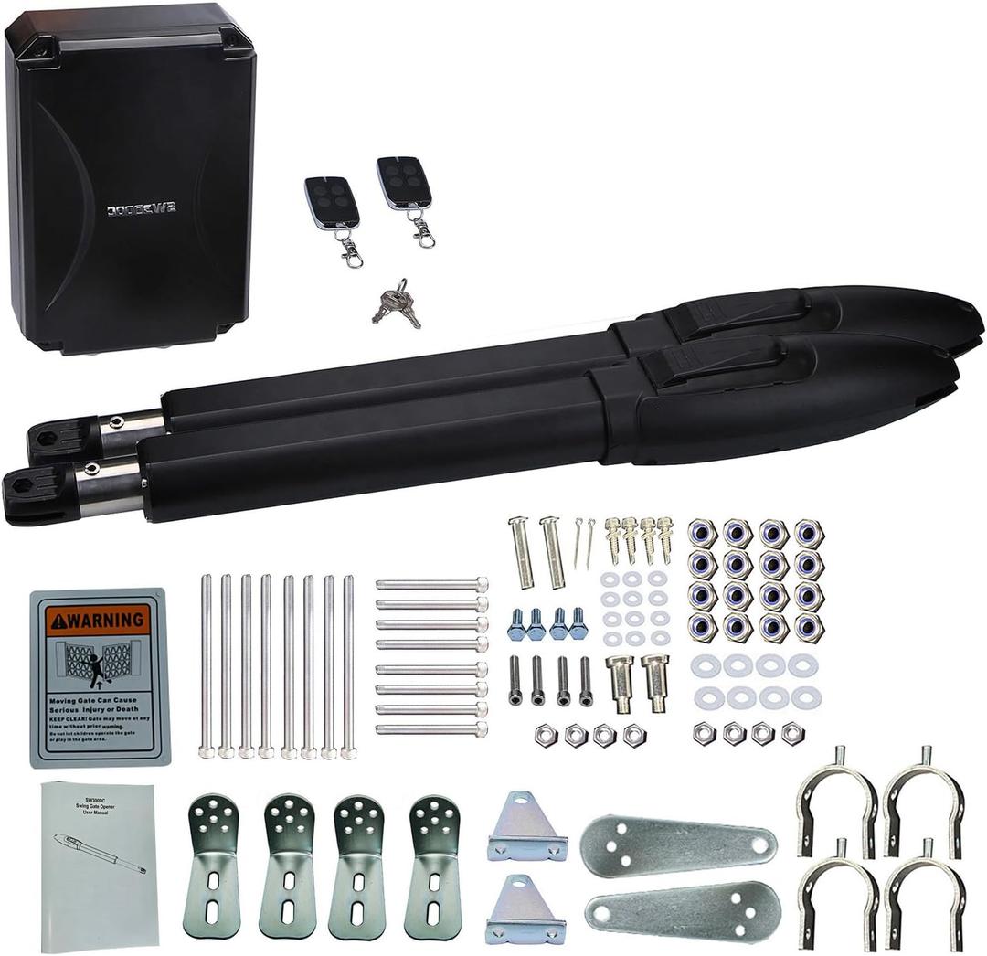 SW300DC Dual Automatic Gate Opener with Electronic Limit for Swing Gates up to 660 Pounds and 10 Feet (SW300DC-D(EL))