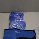 LotFancy Face Ice Pack Wrap for TMJ, Wisdom Teeth, with 4 Reusable Hot Cold Therapy Gel Packs, Pain Relief for Head, Oral and Facial Surgery, Dental Implants, Blue (Blue(one Size Fits Most))