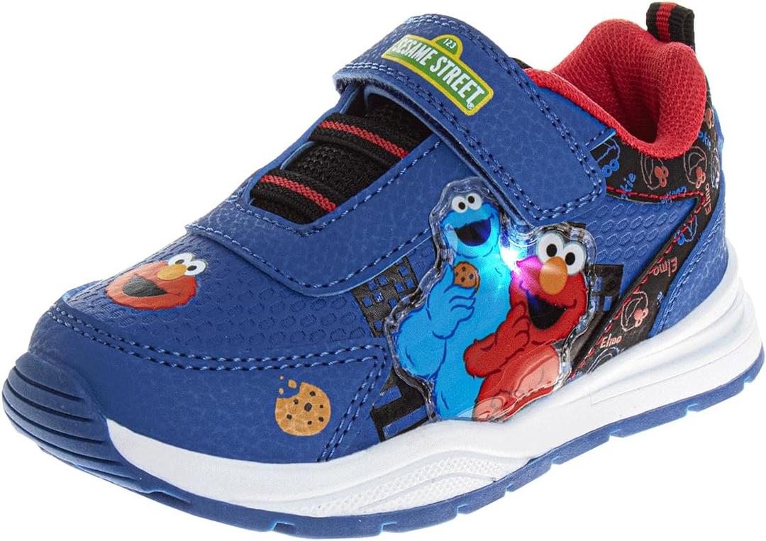 Sesame Street Boys' Light Up Shoes (6 Toddler, Navy)