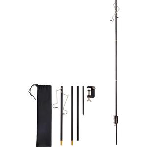 Camping Folding Lamp Pole, Lightweight Collapsible Aluminum Lantern Stand, Outdoor Portable Lamp Post Hanging Light Holder Stick for Picnic Hiking Fishing BBQ (Lantern Stand)