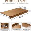 Gashell Wire Shelf Covers, Bamboo Wire Rack Covers for Pantry, Closet (4pcs, 36" W x 12" D)