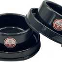 PetLike Ants Away Dog Bowls Pet Food Bowls, No Spill Cat Food Bowl Water Food Feeder Pet Dishes for Cat Puppies Small Medium Dogs (2 Pack, Black)