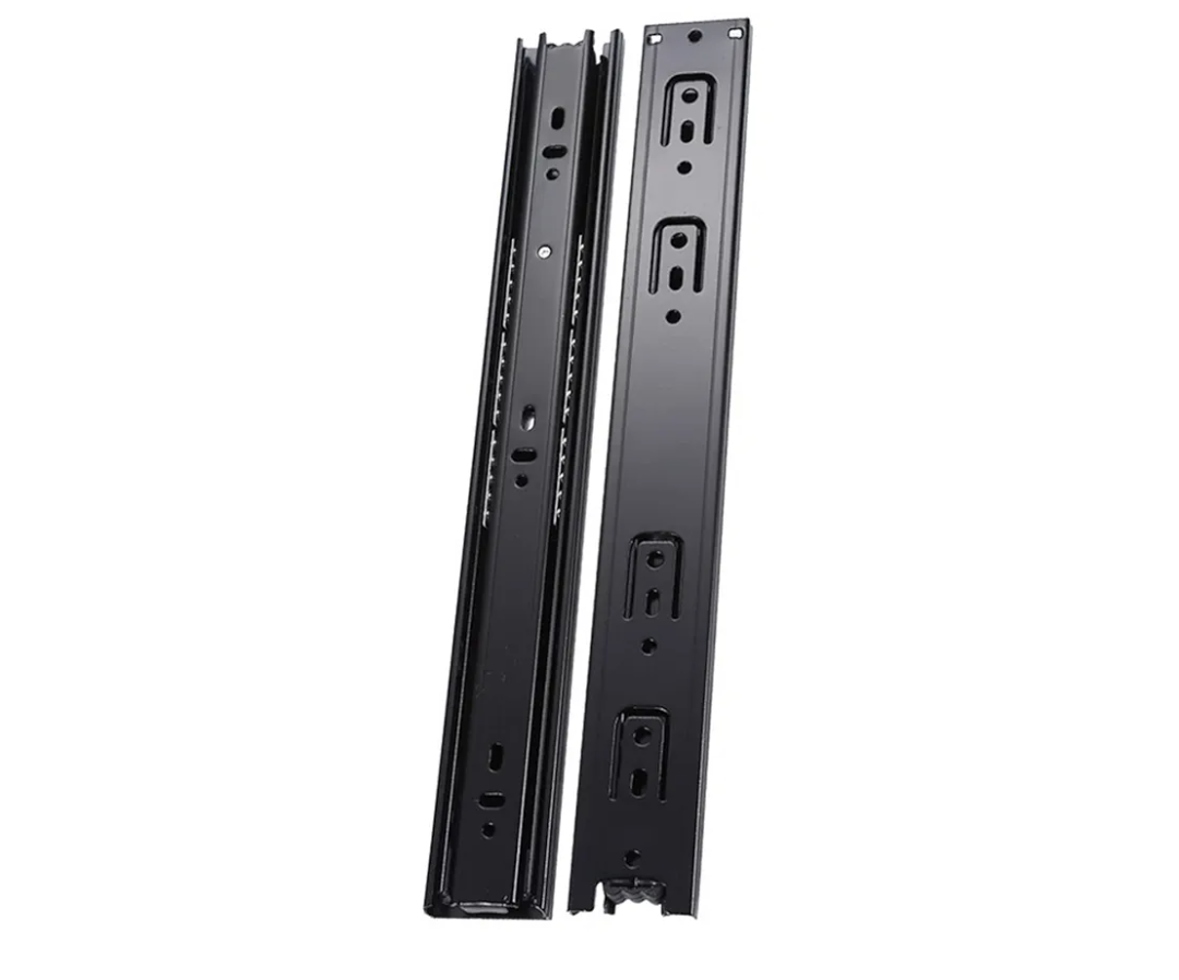 Full Extension Drawer Runners Ball Bearing Cold Rolled Steel Drawer Rails Slides 45 kg Load Capacity Side Mount Suitable for Cabinet Wardrobe,14in(350mm)