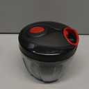 Ourokhome Manual Food Processor Vegetable Chopper, Portable Hand Pull String Garlic Mincer Onion Cutter for Veggies, Ginger, Fruits, Nuts, Herbs, etc., 650ml, Black