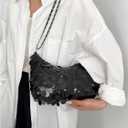 SweatyRocks Women's Sparkly Shoulder Bag Chain Strap Evening Party Clutch Purses