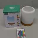 LED Night Light Bedside Lamp Touch and Remote Control Dimmable Tabletop 13 Colors Changing 5 Brightness Adjustable Rechargeable Portable Lamp for Baby Kids Bedroom Living Room Outdoor Camping