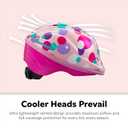 Schwinn Classic Bike Helmet for Kids, Purple Polkadots, Helmet for Kids Ages 3-5, Ultra Lightweight, Adjustable Dial, Full Coverage with Vented Airflow, Infant and Toddler Bike Helmet