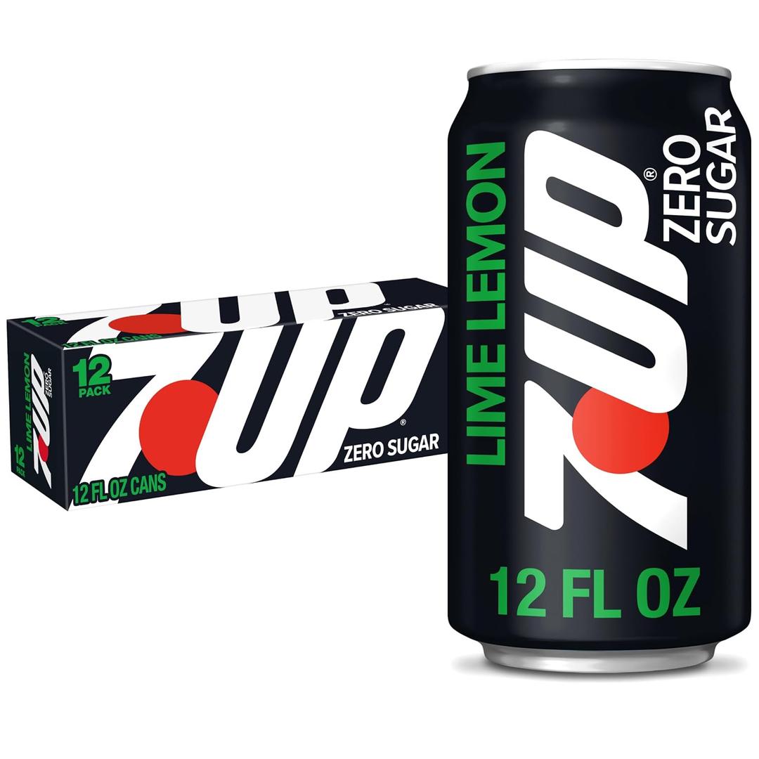 Zero Sugar 7-Up Soda, 12 Oz., Pack of 12 (EXP 12/17/26)
