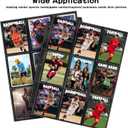 900 Pockets Trading Baseball Card Sleeves Binder, 50 Pages Double-Sided Protector Sports Card Binder Fit for MTG YU-GI-OH Cards, Football Cards, Game Cards, Standard Sized Cards for 3-Ring Binder