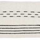 SARO LIFESTYLE Sleek Dash and Stripe Throw Pillow Cover