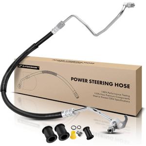 A-Premium Power Steering Pressure Hose Line Assembly Compatible with Ford F-150 2004-2008, F-350 2007 & Lincoln Mark LT, 5.4L, with O-ring & Washer, Pump To Gear