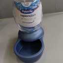 Petmate Replendish Gravity Waterer with Microban for Cats and Dogs, 0.5 Gallon,Blue, Made in USA 