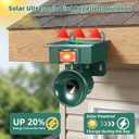 2026 New Solar Ultrasonic Bird Repellent Outdoor, 2 Pack Woodpecker Deterrent for House, Keep Birds Away, Pigeon Bird Deterrents for Outside, Birds Scare Devices for Balconies Yard Garden Farm Orchard