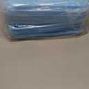 Plastic Serving Trays, 12 Pack Cafeteria Trays Plastic Fast Food Tray for DIY Projects, Painting, Beads, Organizing Supply, 9.4 X 6.7 X 0.6 Inches (Light Blue)