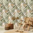 TUNDJ Green Banana Leaf Wallpaper Peel and Stick for Bedroom 157"x108"