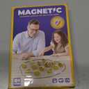 Upgraded Magnetic Chess Game with 40 Magnetic Stones & 2 Adjustable Ropes  Portable Strategy Game for Family Night, Travel, Party Toy STEM/Logic/Strategy Games for Kids & Adults, (Yellow)