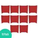 Flipside Products 36” x 48” Project Boards for Presentations, Science Fair, School Projects, Event Displays and Trifold Picture Board, Proudly Made in USA - Red - 10 Pack