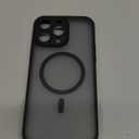 TOCOL for iPhone 14 Pro Max Case, Compatible with Magsafe, Drop Protection, Upgraded Full Camera Protection, Translucent Magnetic Matte Phone Case for iPhone 14 Pro Max 6.7 inch (Black)