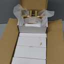 Amerdeco 5 Pack Brushed Gold Passage Door Handles,Heavy Duty Non-Locking Door Lever for Hall, Closet,Office Area, Shopping Malls AM0021