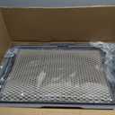 Extra Large Stainless Steel Cat Litter Box Enclosed with Lid - 23.6" x 15.7" x 16.5" Metal Cat Litter Box XXL, Front Entry High Side Kitty Litterbox with Scoop & Mat, Anti Leakage, No Sticky