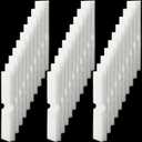 Ziliny 30 Pcs Aquarium Foam Filter Pads Compatible with Fluval Fx4, Fx5, Fx6 Cartridge Filters 30ppi Replacement White Pads