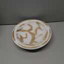 Hand Carved Wooden Decorative Bowl for Home Entryway Decor, Wood Centerpiece Bowl for Coffee Table Decor, Wood Dough Bowl for Farmhouse Decor (Whitewashed)