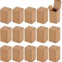 PH PandaHall 30pcs 2x2x3 inch Paper Essential Oil Packing Box, Kraft Paperboard Gift Box Small Packing Boxes Packaging Cases Gift Wrapping Boxes for Glass Dropper Bottles Diffuser Bottles, BurlyWood