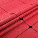 Plaid Farmhouse Red Oval Tablecloth Cotton Linen Heavy Weight Checkered Table Covers Cloths for Dining Room Kitchen Tabletop Decoration, 60x104 Inch