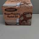 Sourdough Starter Kit with 2 Proofing Baskets, 36oz Sourdough Starter Jar, Bread Lame, Dough Scraper, Dough Whisk & Silicone Bread Sling