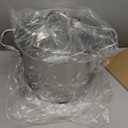 Stainless Steel Stockpot with Lid 12 Quart, Durable 18/8 Stainless Steel, Impact-Bonded Base for Even Heating, Riveted Handles, Oven & All Stove Compatible, Safe Up To 500F (260C)