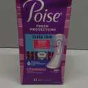 Poise Ultra Thin Incontinence & Postpartum Pads for Bladder Leaks, 7 Drop Ultra Absorbency, Long Length, 22 Count (Packaging May Vary)
