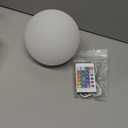 Borelor LED Ball Light, 6-Inch Rechargeable & Remote Control Globe Lights 16 RGB Colors Changing Indoor/Outdoor Night Light for Home/Party/Lawn/Desk Decoration