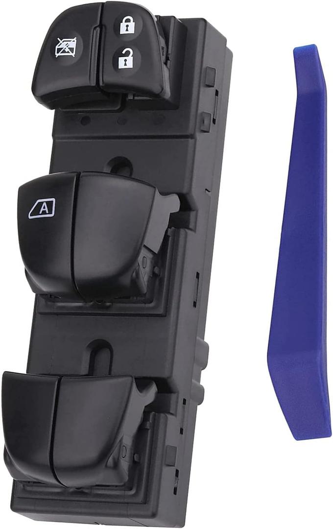 Master Window Switch Power Control Button Compatible with 2013-2018 Nissan Altima/Leaf/Juke, 2013-2019 Sentra, 2014-2017 Rogue, Replaces OEM 25401-3TA5A