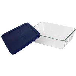 Storage Plus 6 Cup Rectangular Dish with Lid [Set of 4]