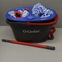 O-Cedar RinseClean Spin Mop & Bucket System + 2 Extra Mop Heads | Clean with Water | Removes 99% of Bacteria