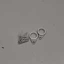 Anovo Flag Pole Rings, Flagpole Rings Aluminum Alloy 360 Rotating Anti Wrap Flag Mounting Spinning Ring Clips for 0.75-1.02 Inch Diameter Flagpole(1 Inch -Pack of 2, Matte Silver)