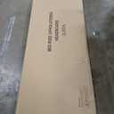 Lucid Mid-Rise Upholstered Headboard - Diamond Tufted - Padded Polyester - Adjustable Height from 34” to 46” - Easy Assembly - Bed Frame or Wall Mount - Sturdy - Black - Queen Size