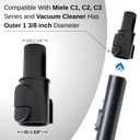 For Miele Vacuum Attachments Accessories 1-1/4'' plus Vacuum Hose Adapter Kit Compatible with Miele C1 C2 C3 Vacuum Cleaners - Household Cleaning Attachment Kit