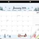 GuassLee Monthly Desk Calendar 2026-2027 - 18 Months 17" x 11.5" Calendar from Jan. 2026 to Jun. 2027, Monthly Planner with Watercolor Design Corner Protectors for Office School Home Organizing