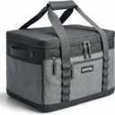 SMIRLY Cooler Bags Insulated Collapsible Cooler, Portable Leakproof and Soft Sided - Large Foldable Ice Chest for Camping, Beach, Travel, Picnic, Car, Grocery, Dark Grey