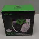 Wireless Gaming Headset for Xbox Series X|S, Xbox One, PS5, PS4, PC, Mac, Switch, 2.4GHz + Bluetooth Over-Ear Gaming Headphones with ENC Mic, 3D Stereo, LED Lights for Atari 2600 Accessories